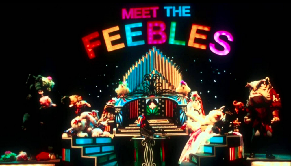 La scène du show des Feeble dans Meet the Feebles