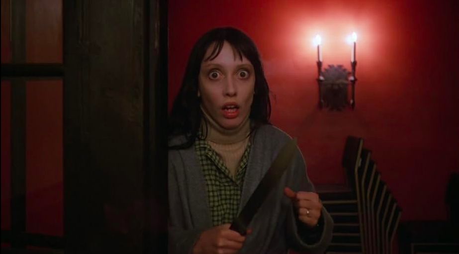 Shelley Duvall avec un couteau