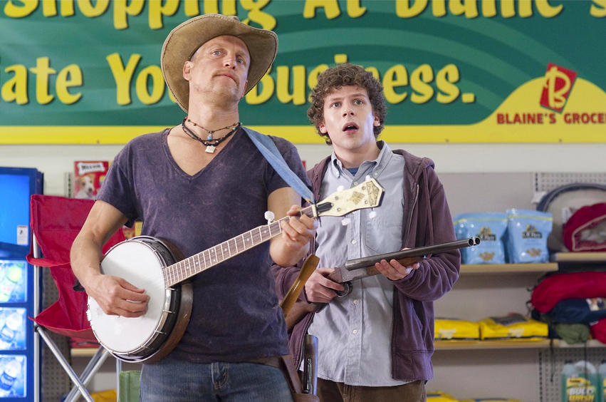 Woody Harrelson et Jesse Eisenberg dans Zombieland