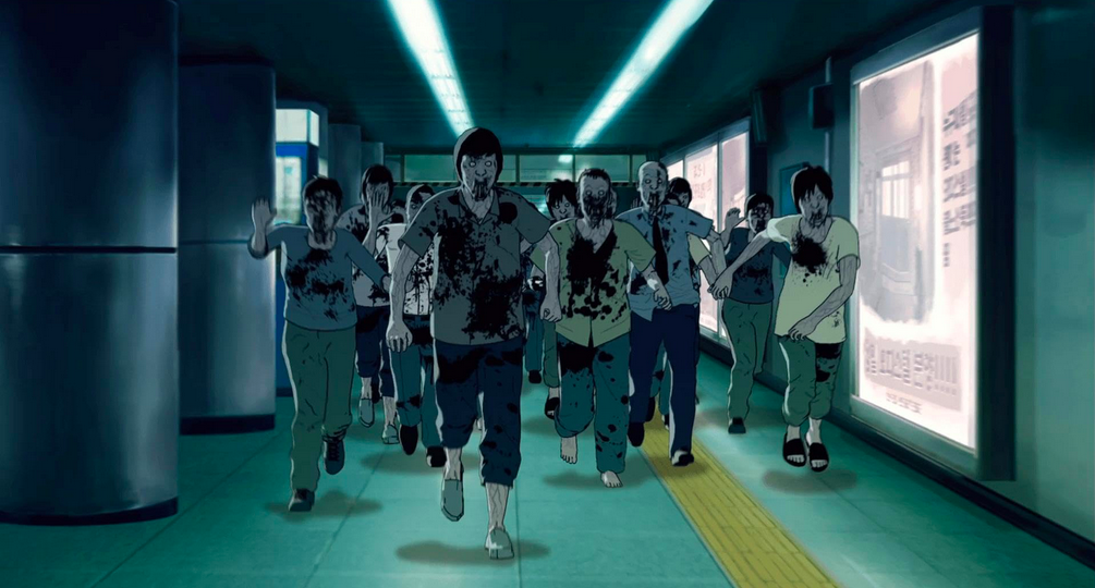 Des zombies courent dans Seoul Station